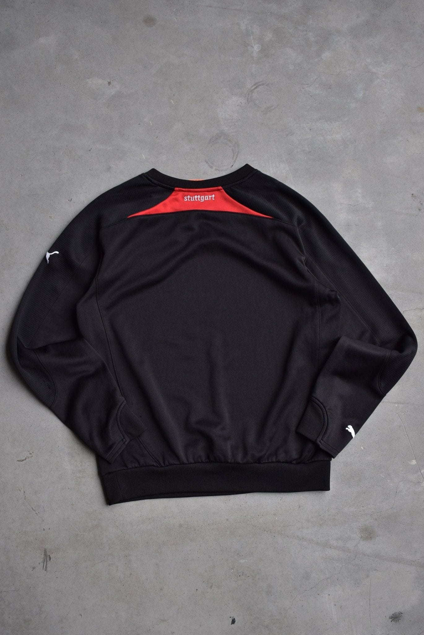 Puma x Stuttgart FC Black Embroidered Crewneck — 2000s (S) - Retrospective Store