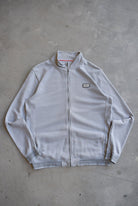 Quiksilver Grey Embroidered Full-Zip Sweater — 2000s (L/XL) - Retrospective Store