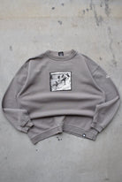 Quiksilver Grey Spellout Crewneck — 1990s (M) - Retrospective Store