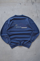 Quiksilver Navy Spellout Crewneck — 1990s (L) - Retrospective Store