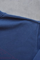 Quiksilver Navy Spellout Crewneck — 1990s (L) - Retrospective Store