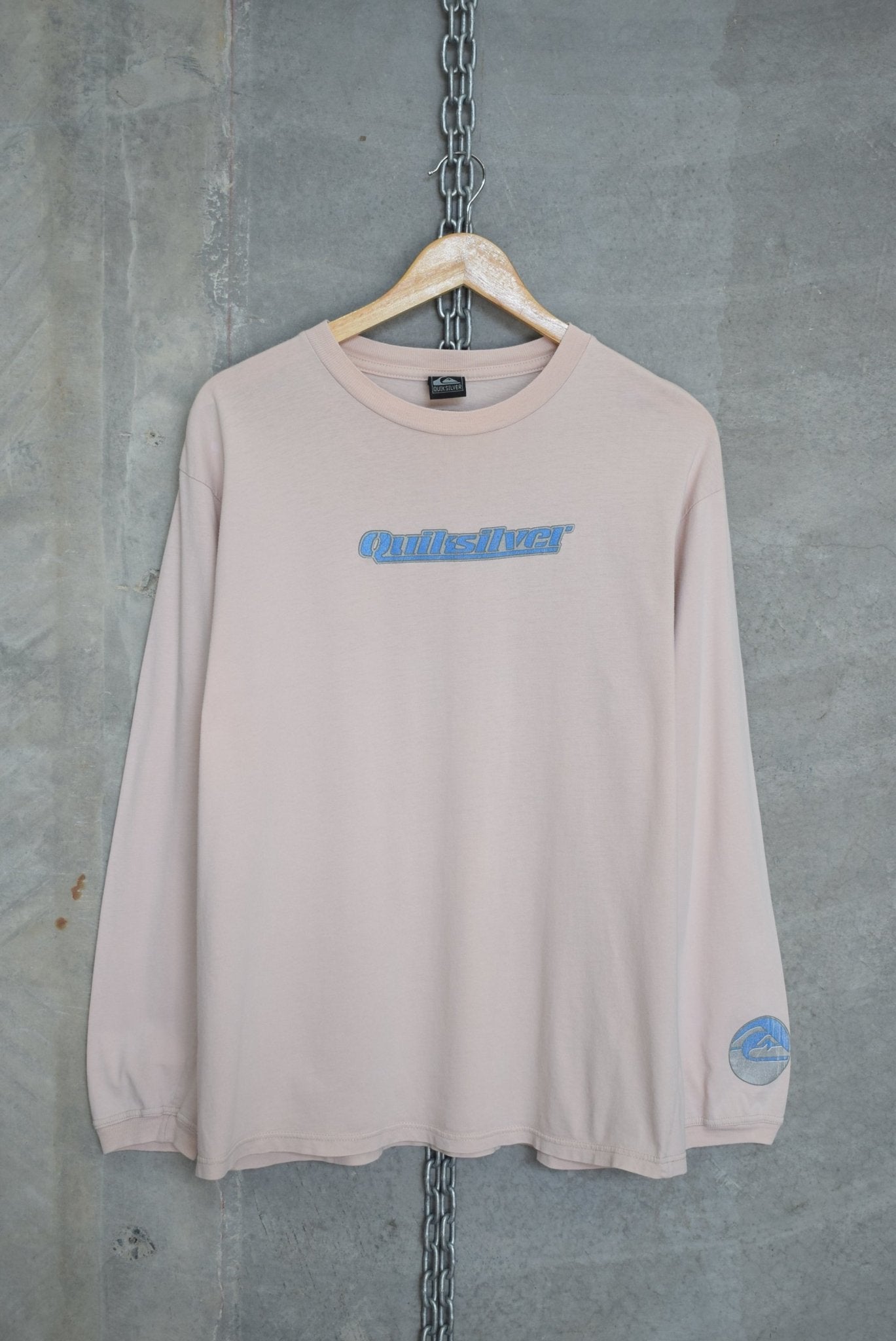 Quiksilver Spellout Long Sleeve Tee — 1990s (L) - Retrospective Store