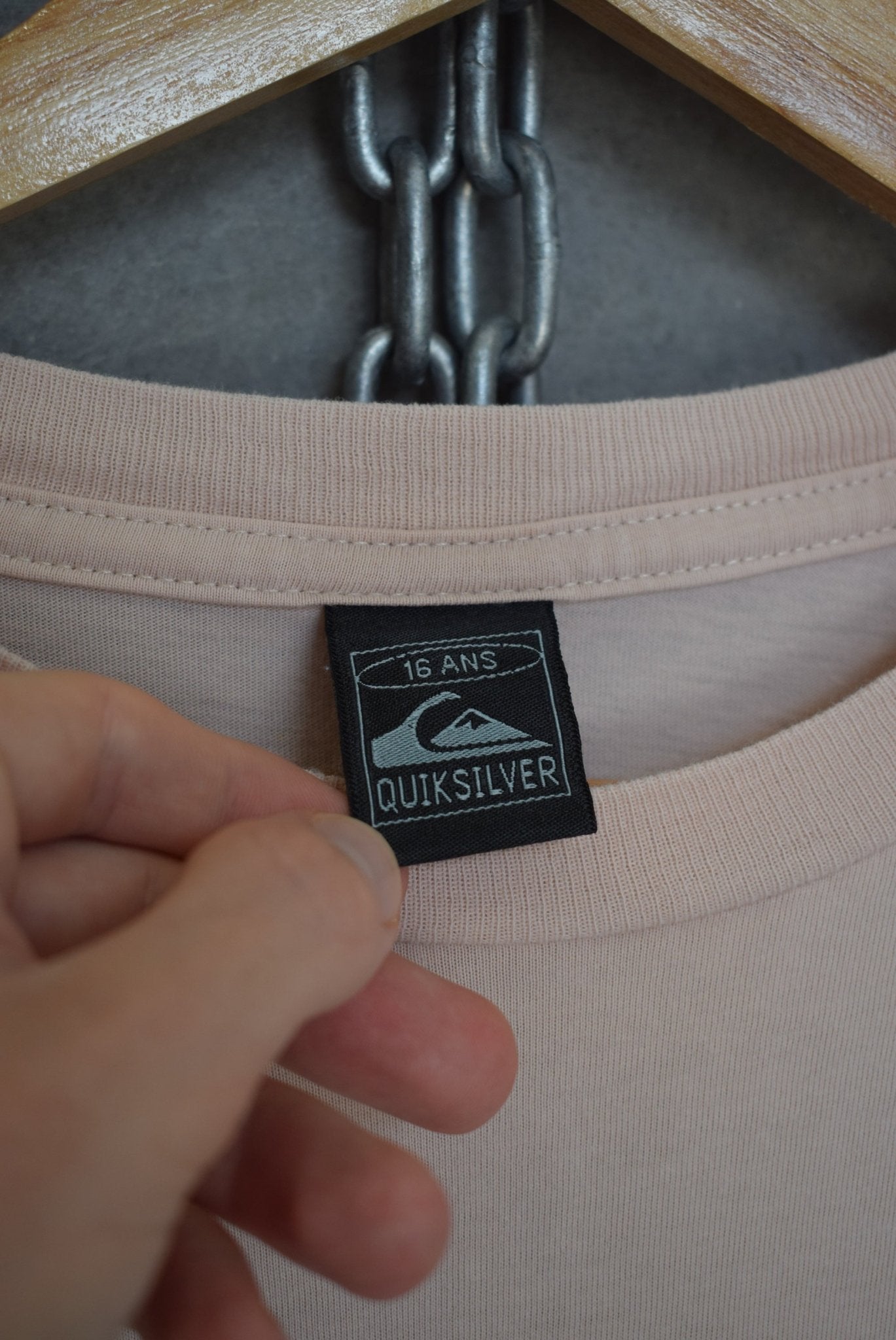 Quiksilver Spellout Long Sleeve Tee — 1990s (L) - Retrospective Store