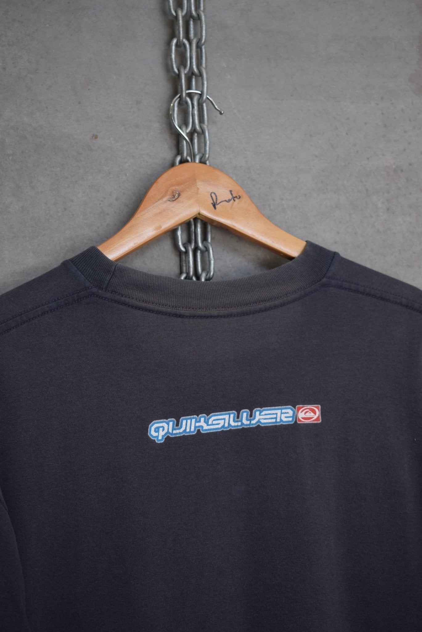 Quiksilver Spellout Long Sleeve Tee — 2000s (L) - Retrospective Store