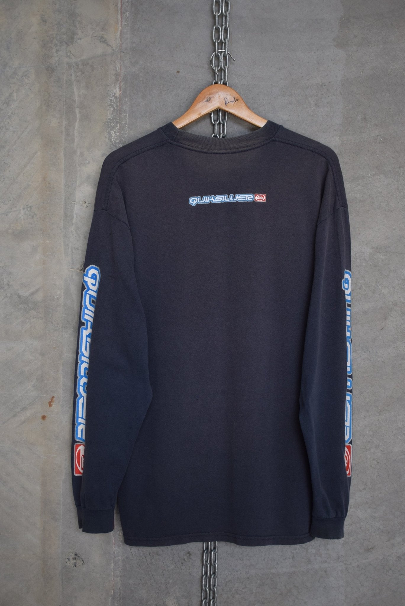 Quiksilver Spellout Long Sleeve Tee — 2000s (L) - Retrospective Store