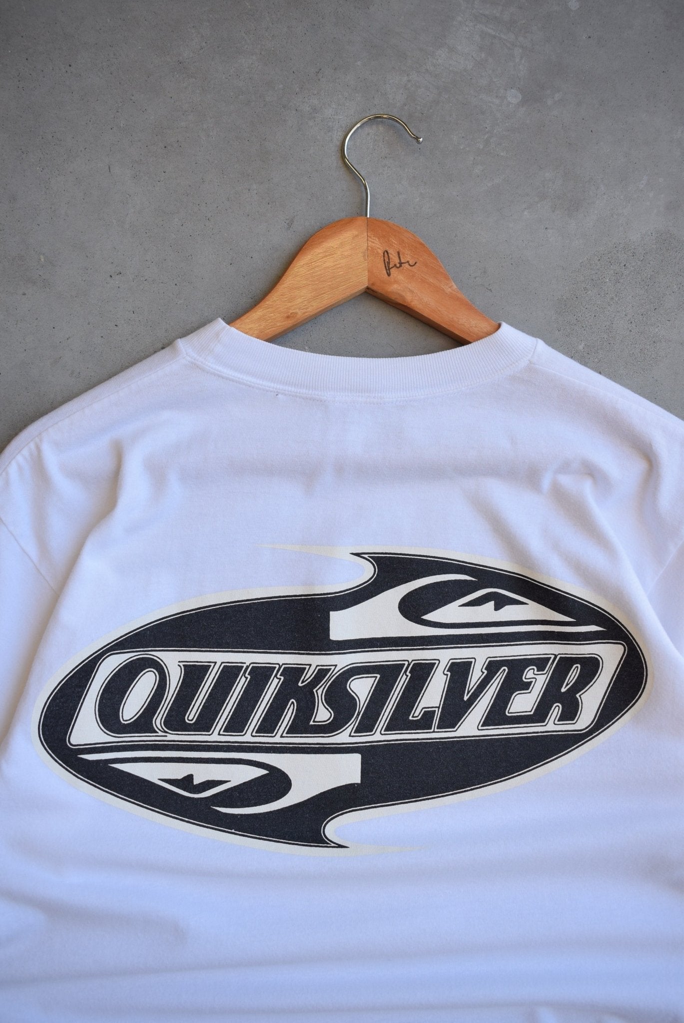 Quiksilver Spellout Tee — 1990s (S) - Retrospective Store