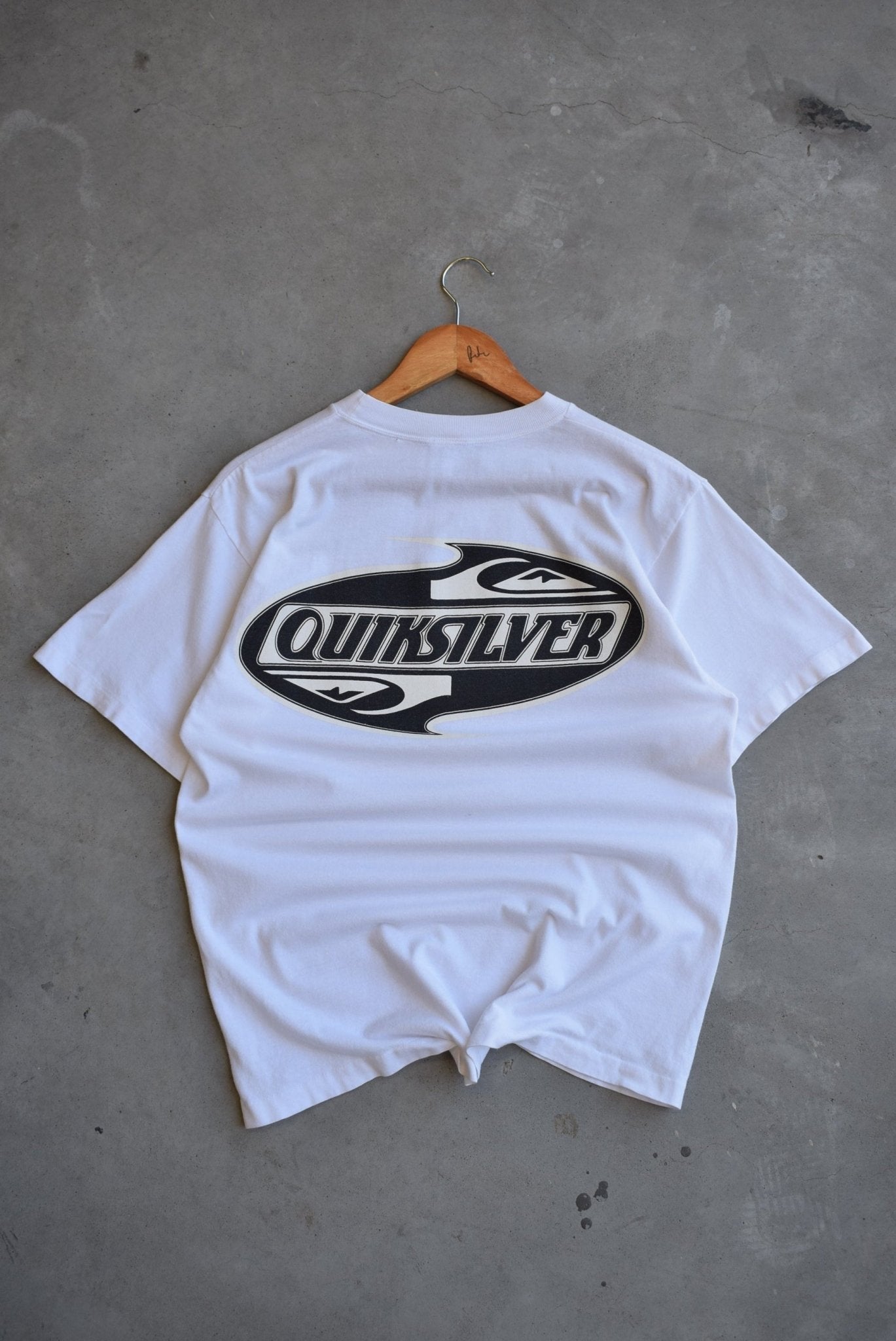 Quiksilver Spellout Tee — 1990s (S) - Retrospective Store
