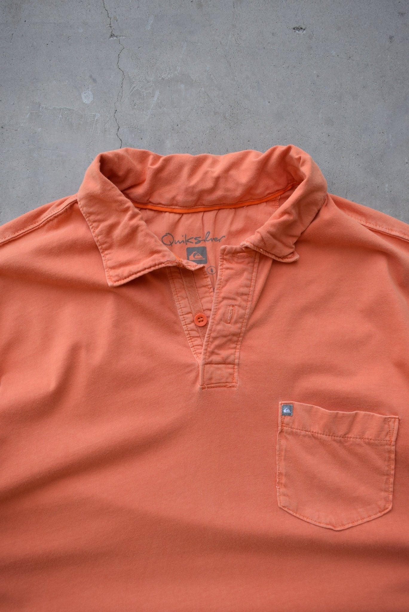 Quiksilver Surfwear Orange Polo — 2000s (L) - Retrospective Store