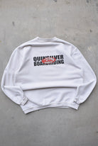 Quiksilver White Spellout Crewneck — 1990s (S) - Retrospective Store