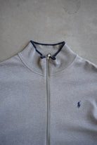 Ralph Lauren Grey Embroidered Logo Jacket — 2000s (XL/XXL) - Retrospective Store