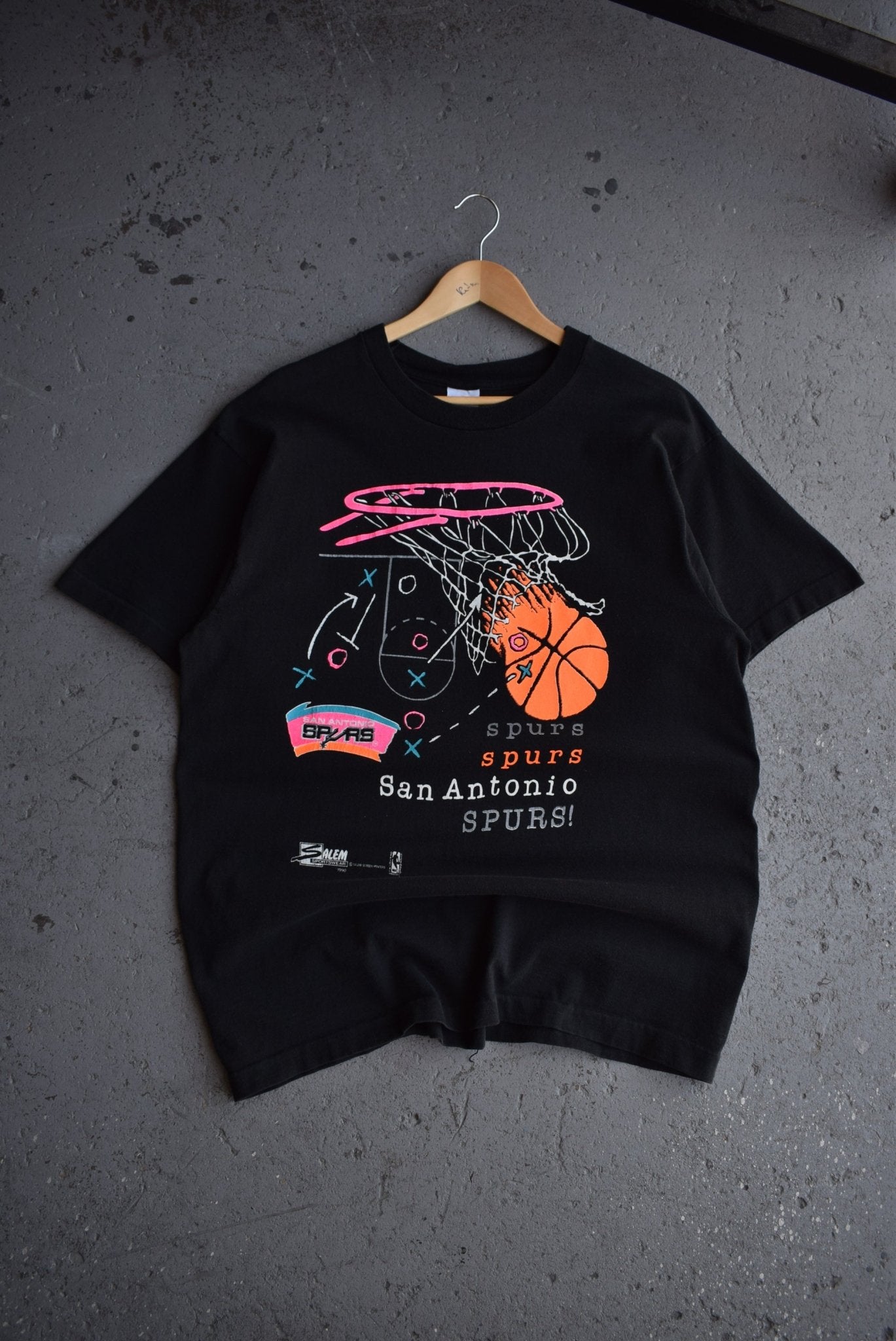 *Rare* Vintage 1990 Salem x NBA San Antonio Spurs Tee (XL) - Retrospective Store