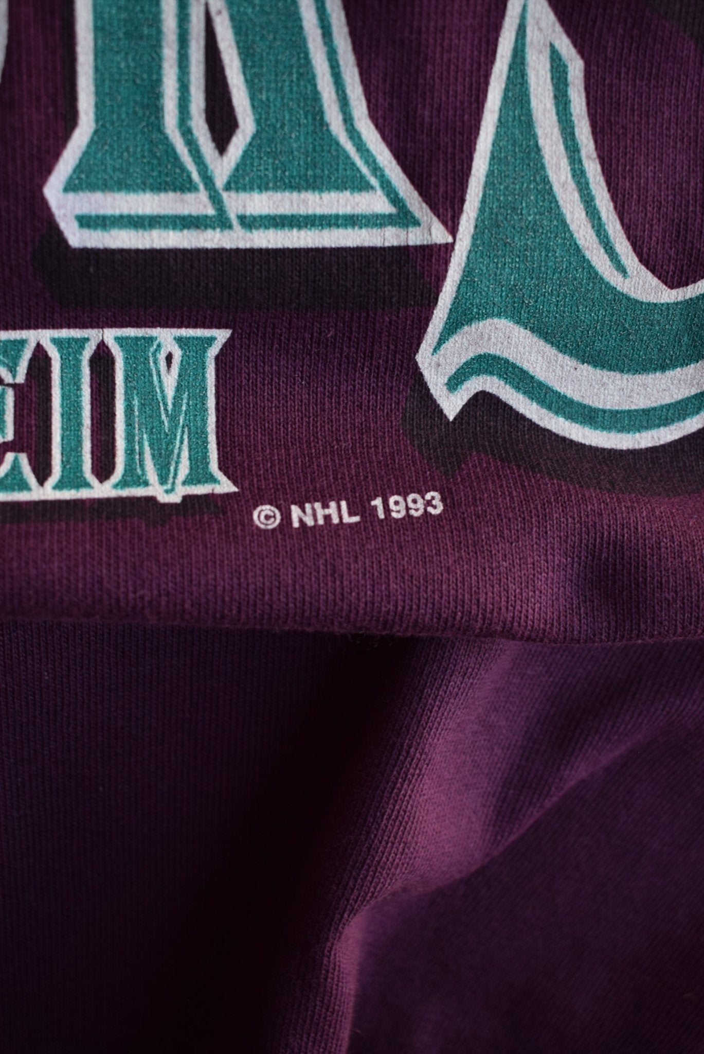 *Rare* Vintage 1993 NHL Mighty Ducks Signed Jersey (XXL) - Retrospective Store