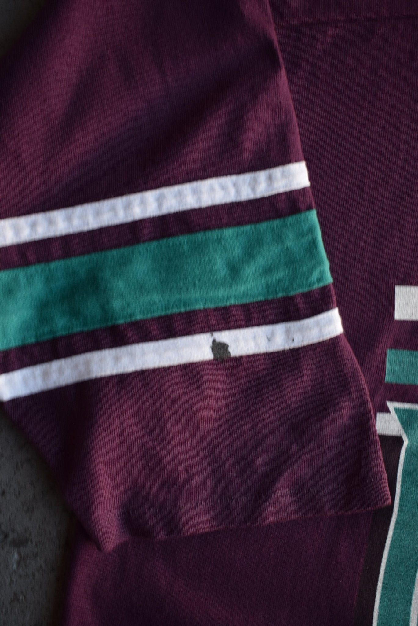 *Rare* Vintage 1993 NHL Mighty Ducks Signed Jersey (XXL) - Retrospective Store