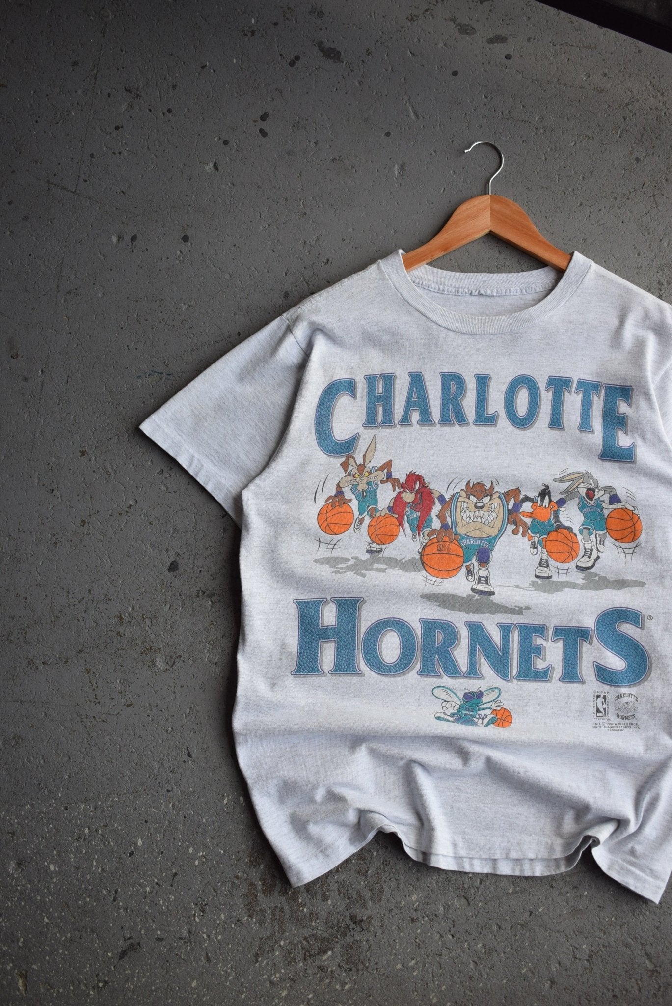*Rare* Vintage 1994 Warner Bros. x NBA Charlotte Hornets Tee (L) - Retrospective Store
