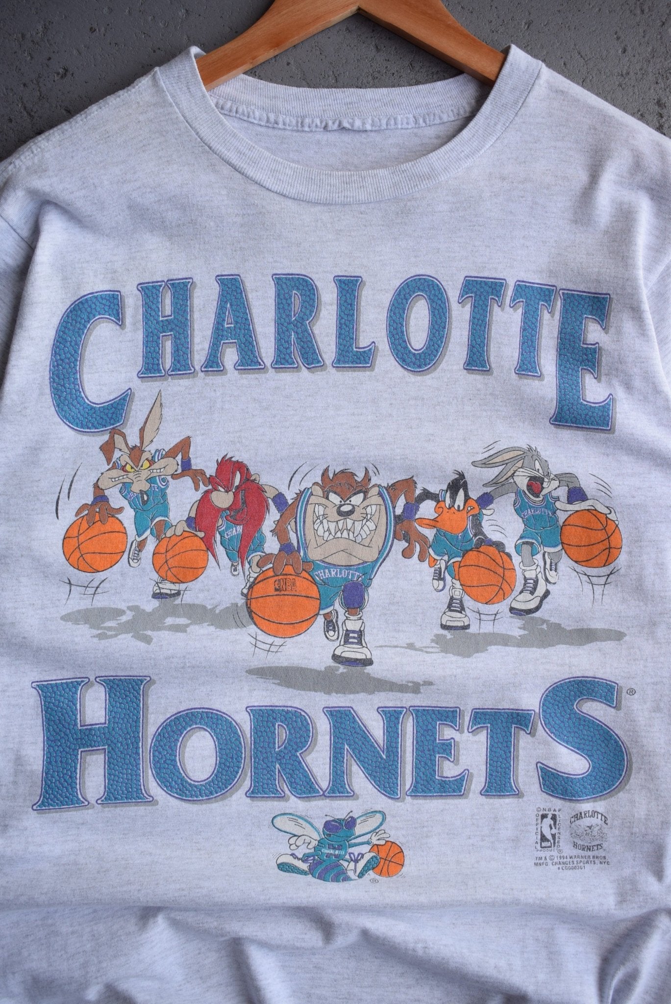 *Rare* Vintage 1994 Warner Bros. x NBA Charlotte Hornets Tee (L) - Retrospective Store