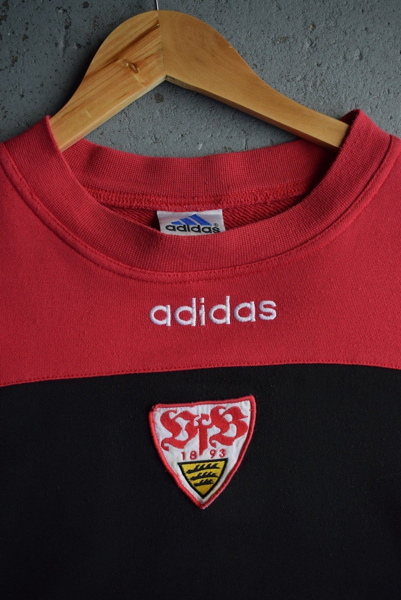 *Rare* Vintage 1995 - 96 Adidas x Stuttgart FC Embroidered Crewneck (L) - Retrospective Store