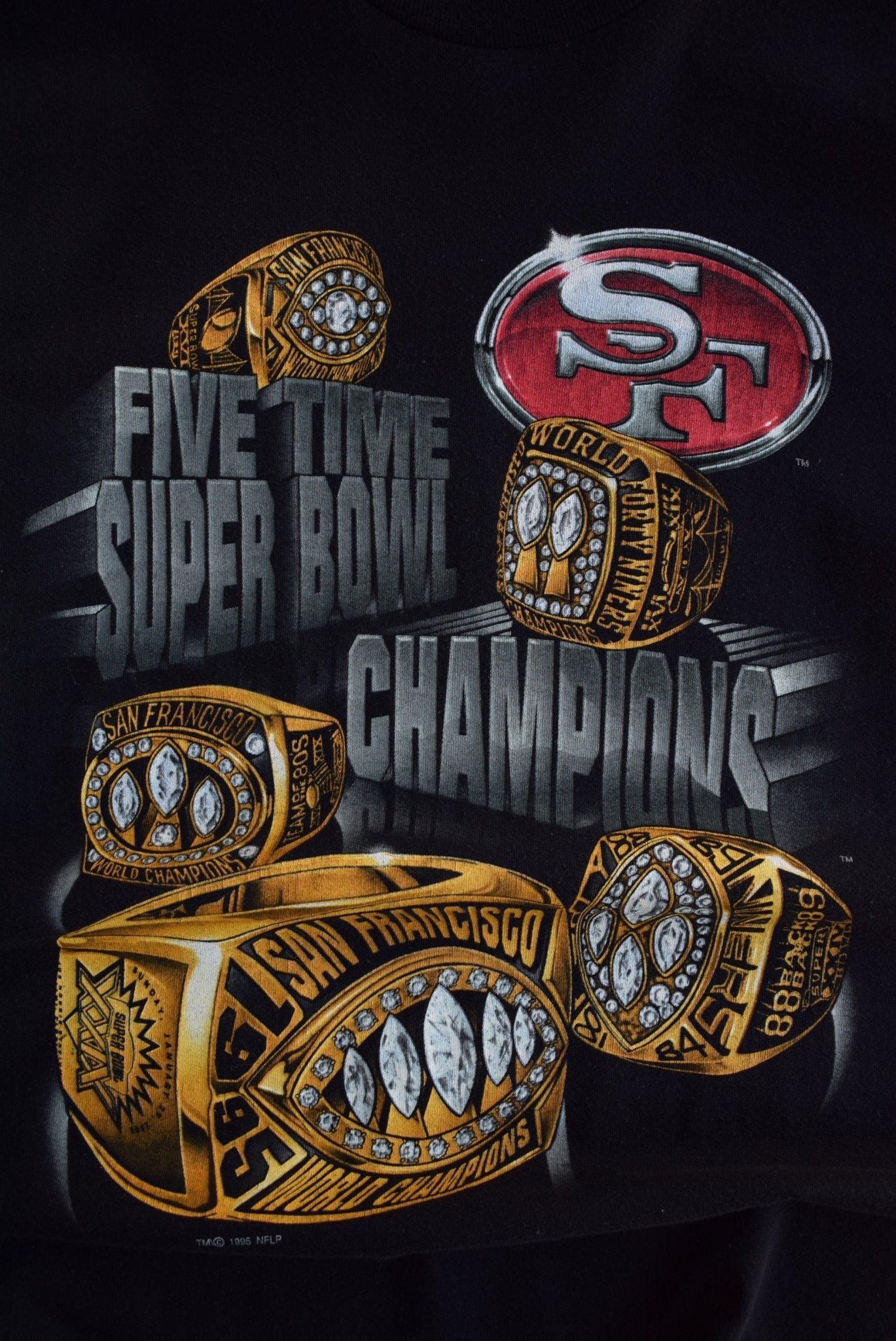 *Rare* Vintage 1995 Salem x NFL San Francisco 49ers 5x Champions Tee (XL) - Retrospective Store