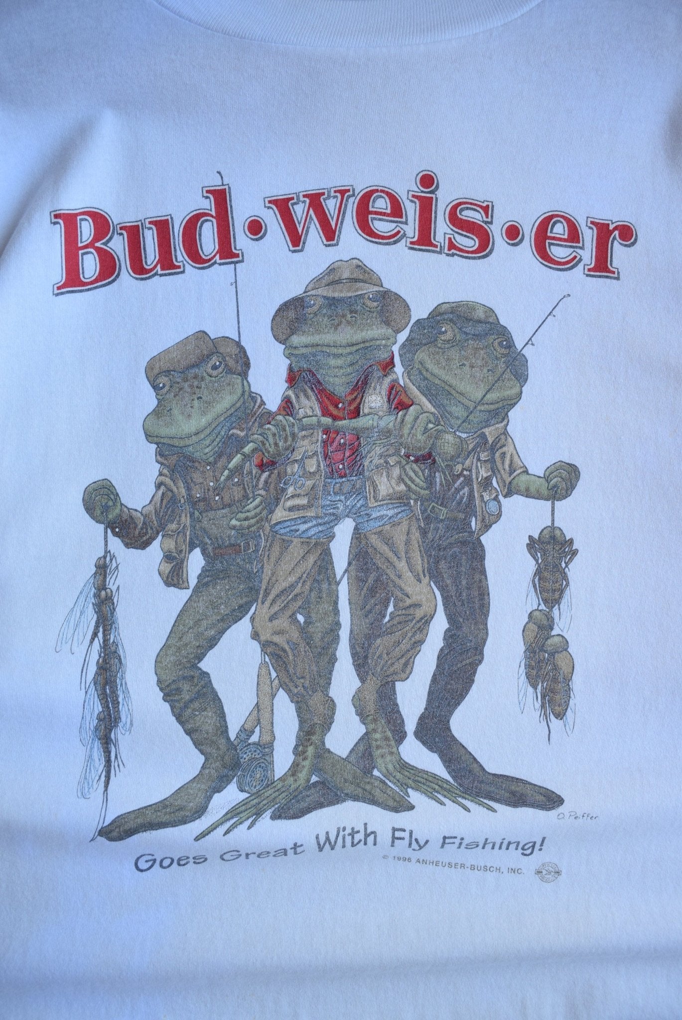 *Rare* Vintage 1996 Budweiser Fly Fishing Tee (L/XL) - Retrospective Store