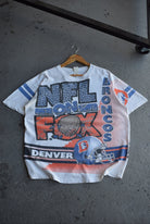 *Rare* Vintage 1996 NFL on Fox Denver Broncos All Over Print Tee (XL) - Retrospective Store