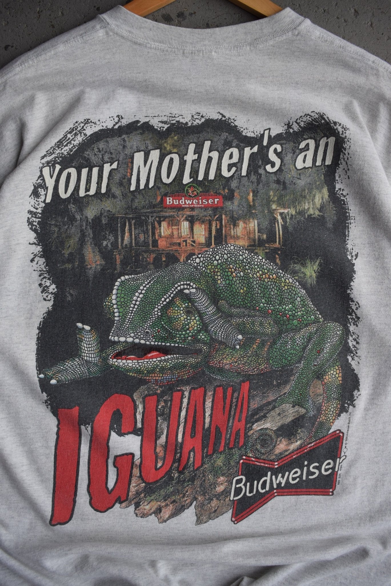 *Rare* Vintage 1998 Budweiser 'Your Mother's An Iguana' Tee (XL) - Retrospective Store