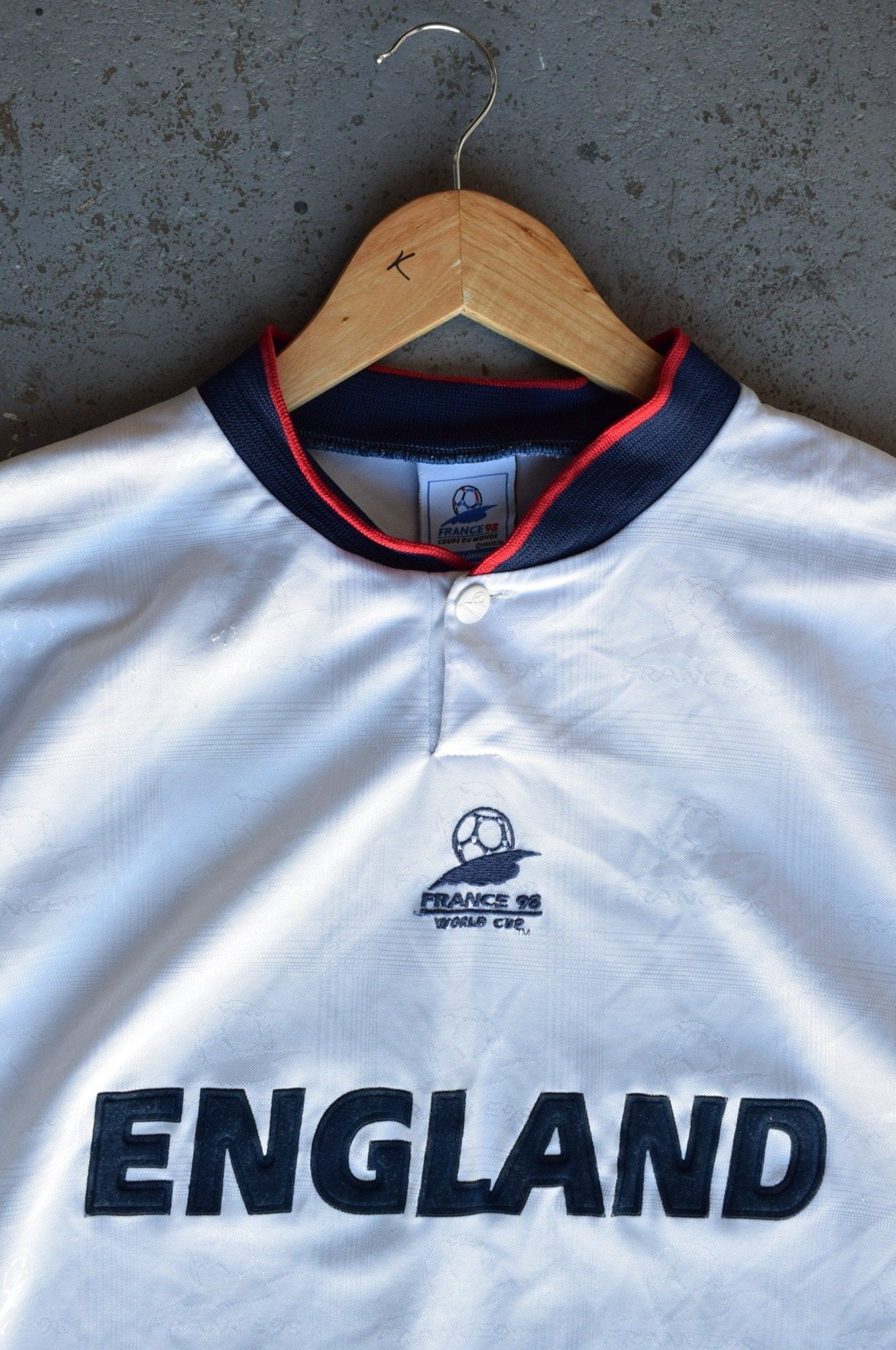 *RARE* Vintage 1998 France World Cup England National Team Jersey (XL/XXL) - Retrospective Store