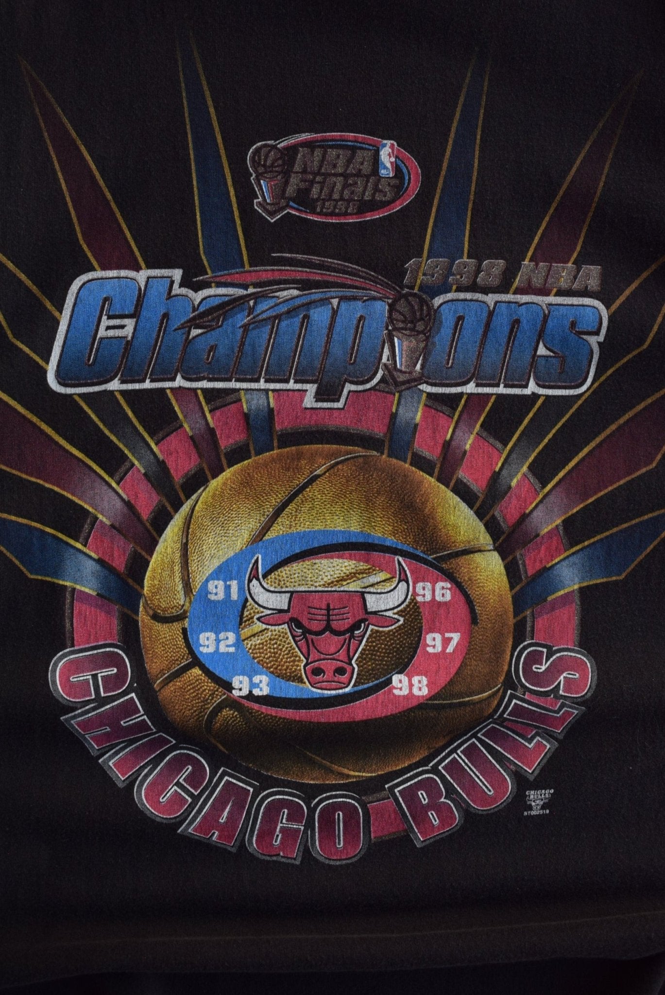 *Rare* Vintage 1998 Starter x NBA Chicago Bulls Champions Tee (XL) - Retrospective Store