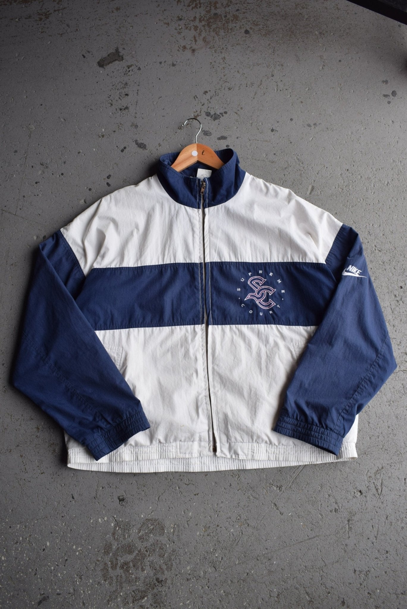 *Rare* Vintage 80s Nike x Supreme Court Embroidered Jacket (XL) - Retrospective Store