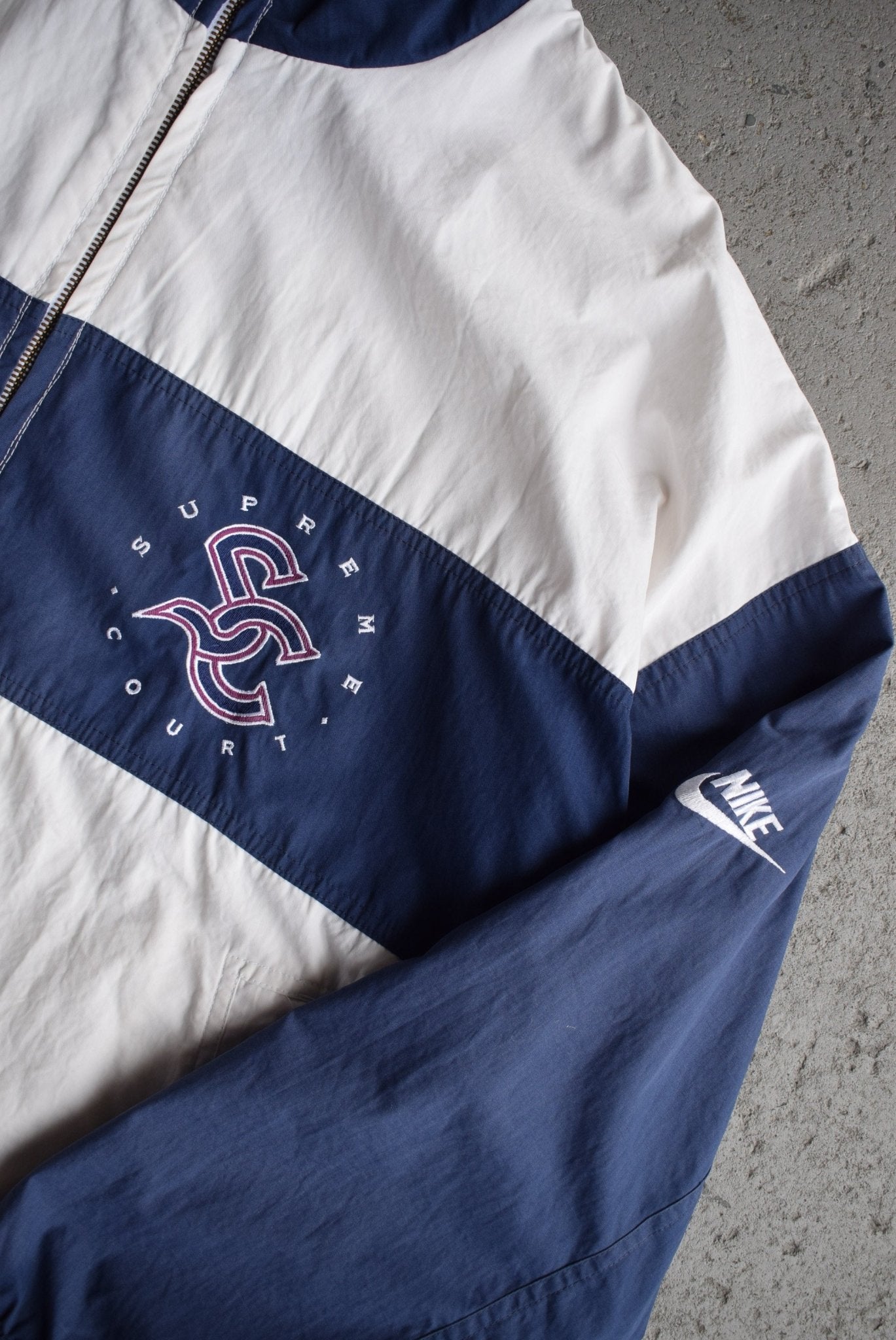 *Rare* Vintage 80s Nike x Supreme Court Embroidered Jacket (XL) - Retrospective Store