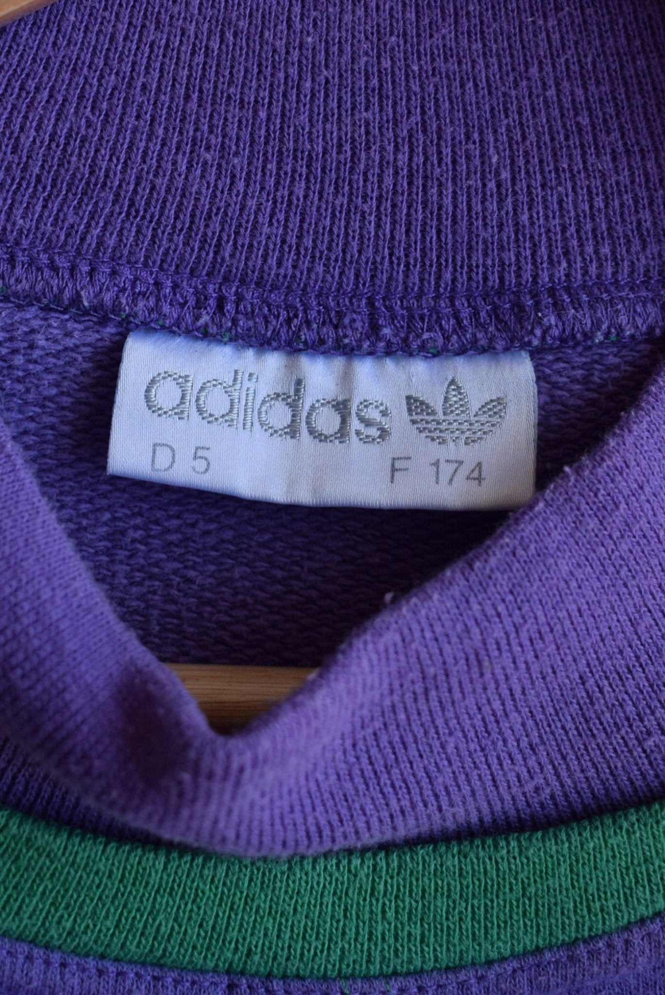 *Rare* Vintage 90s Adidas Embossed Spellout Mockneck Sweater (M) - Retrospective Store