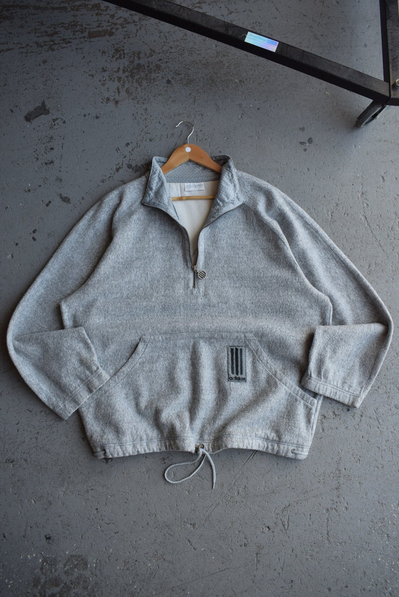 *Rare* Vintage 90s Adidas Embroidered Quarter Zip Fleece (XL) - Retrospective Store