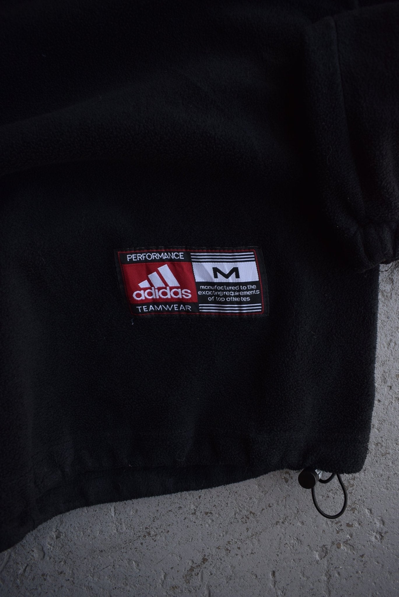 *Rare* Vintage 90s Adidas Embroidered Spellout 1/4 Zip Fleece (XL) - Retrospective Store