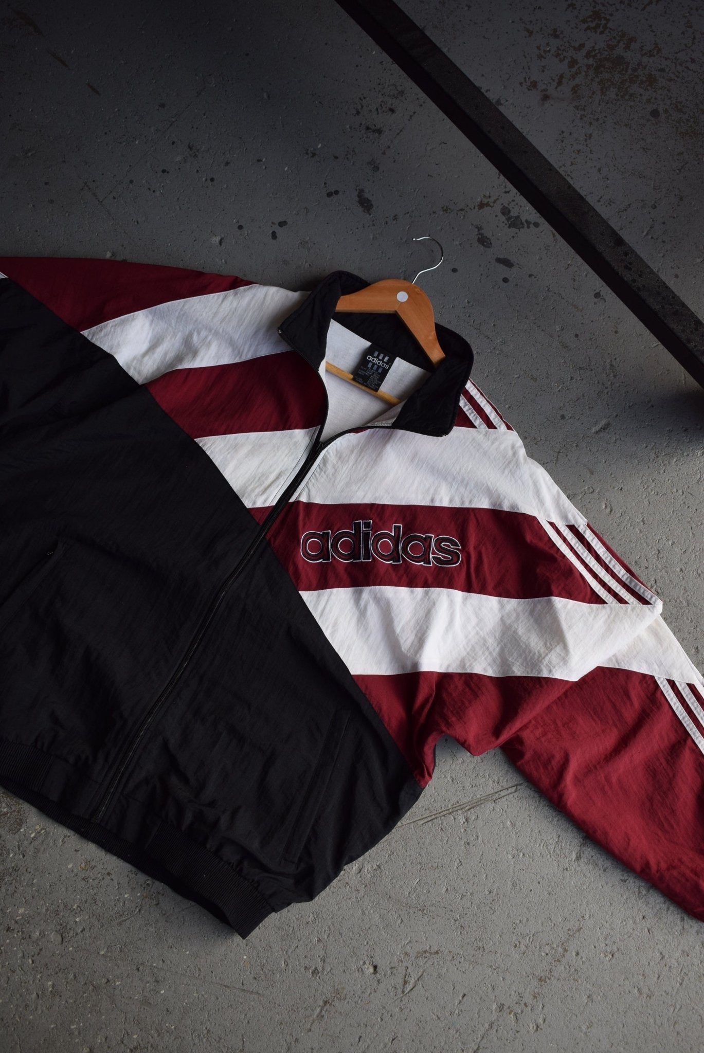 *Rare* Vintage 90s Adidas Spellout Embroidered Jacket (XL) - Retrospective Store