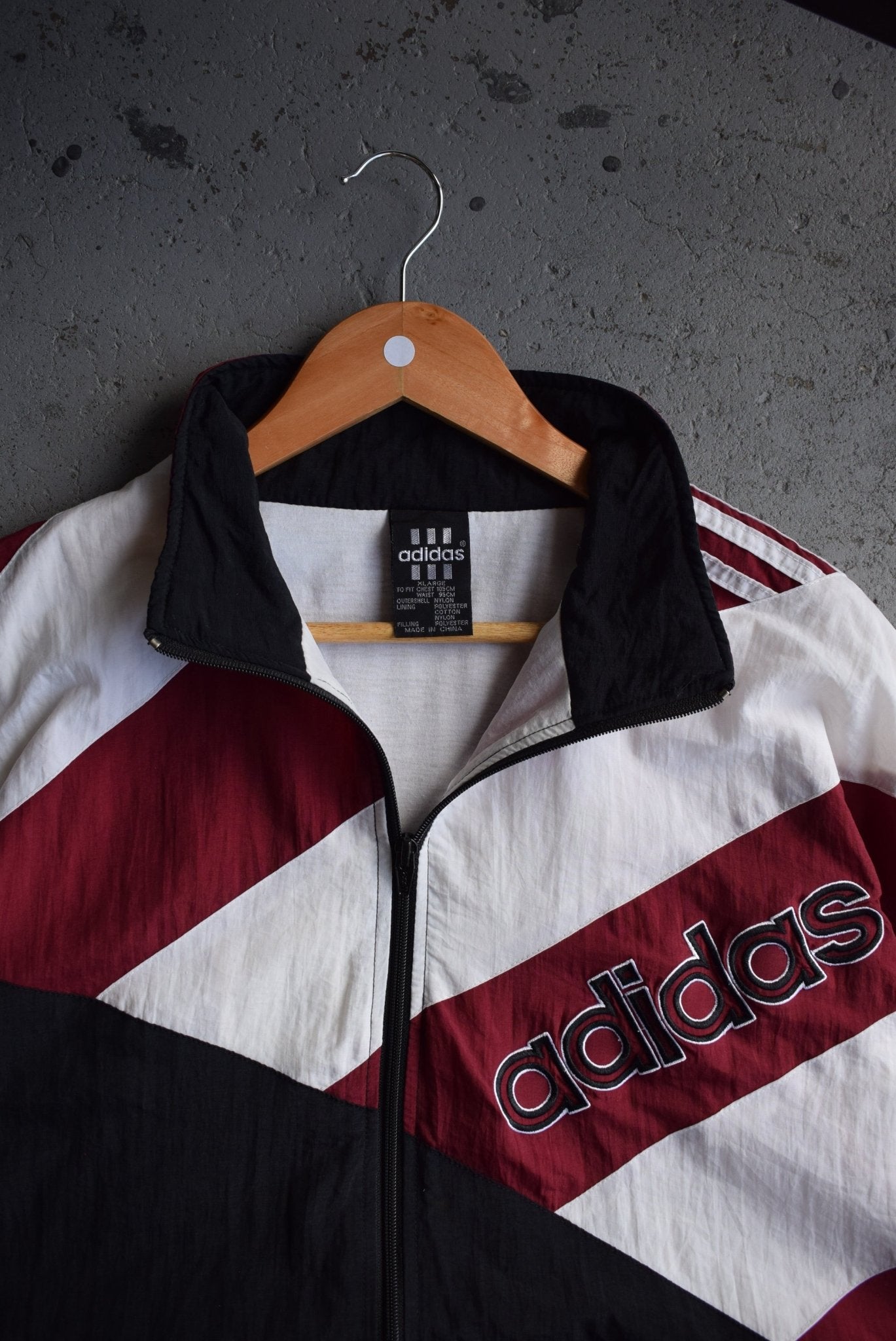 *Rare* Vintage 90s Adidas Spellout Embroidered Jacket (XL) - Retrospective Store