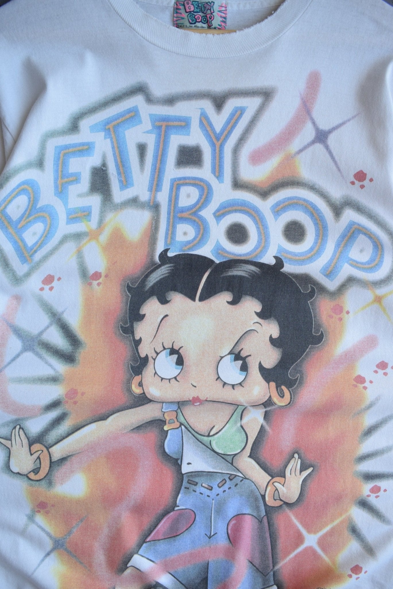 *Rare* Vintage 90s Betty Boop Graffiti Tee (M/L) - Retrospective Store