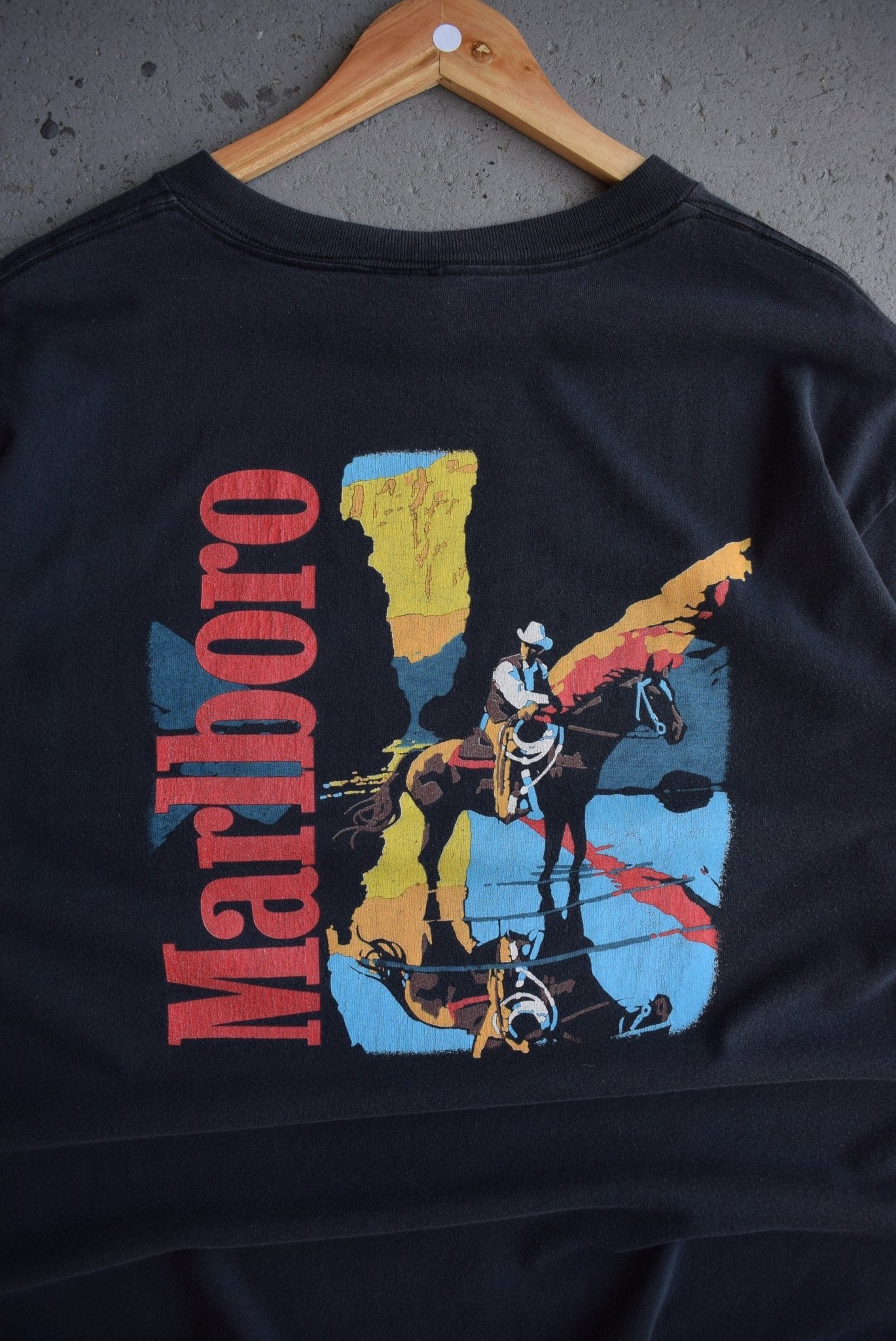 *Rare* Vintage 90s Marlboro Cowboy Pocket Tee (XL) - Retrospective Store