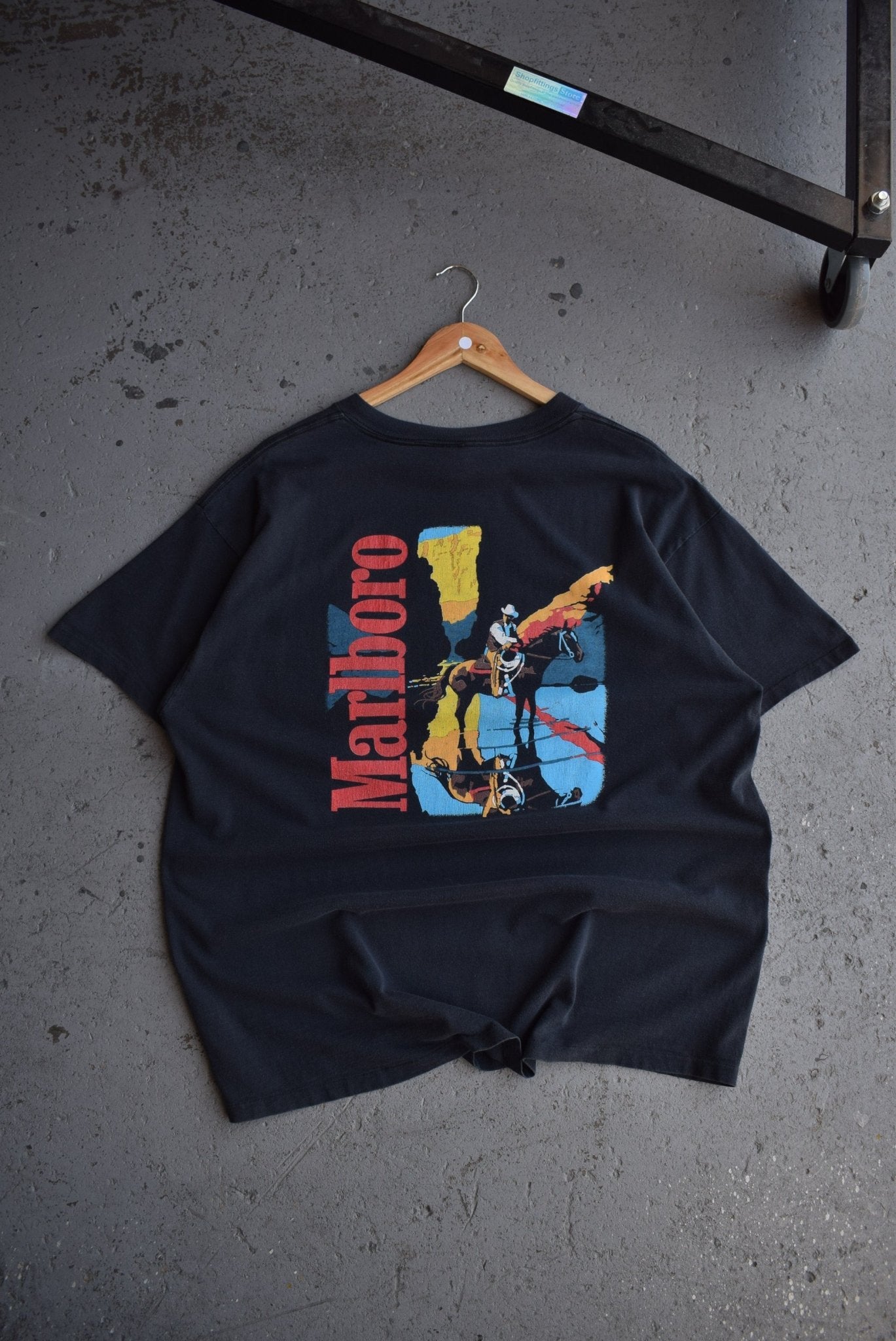 *Rare* Vintage 90s Marlboro Cowboy Pocket Tee (XL) - Retrospective Store