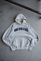 *Rare* Vintage 90s Nike Athletics Embroidered Spellout Hoodie (L) - Retrospective Store