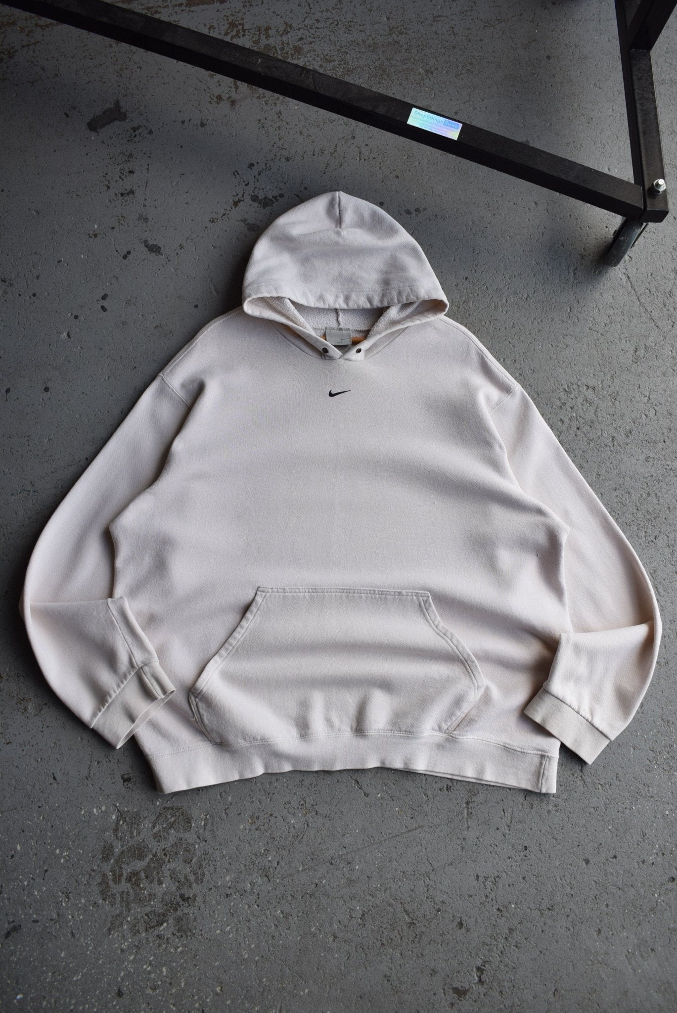 *Rare* Vintage 90s Nike Centre Swoosh Embroidered Hoodie (XXL) - Retrospective Store