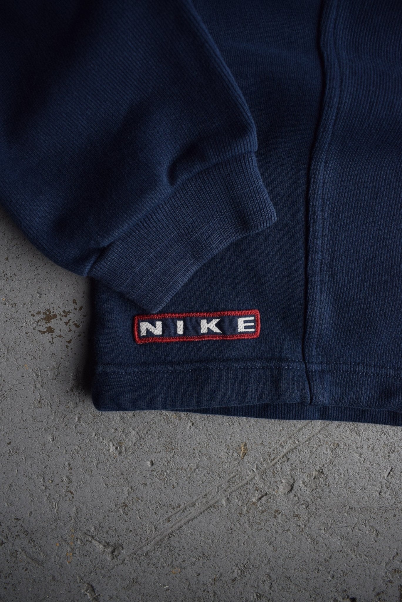 *Rare* Vintage 90s Nike Centre Swoosh Embroidered Quarter Zip (S) - Retrospective Store