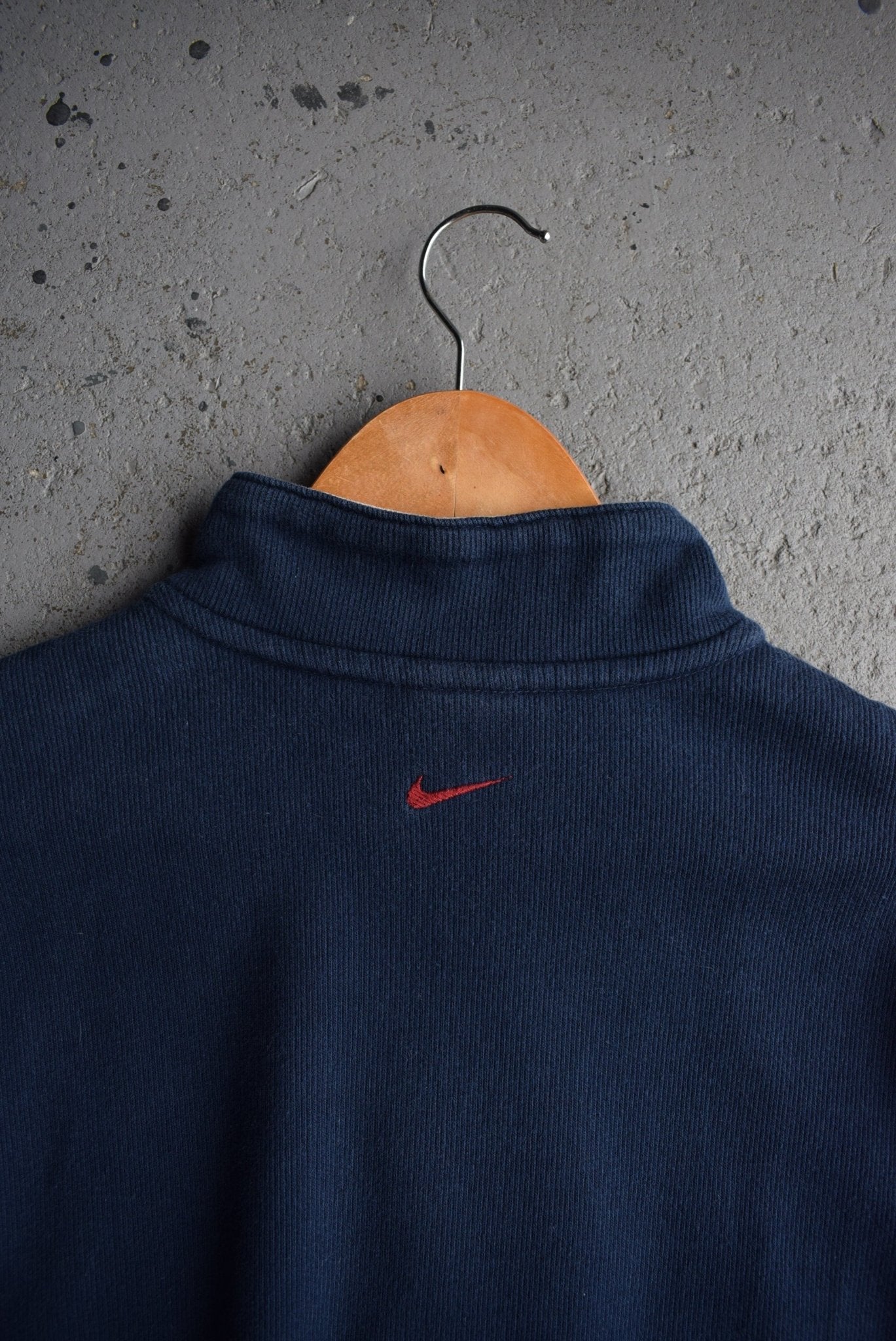 *Rare* Vintage 90s Nike Centre Swoosh Embroidered Quarter Zip (S) - Retrospective Store