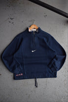 *Rare* Vintage 90s Nike Centre Swoosh Embroidered Quarter Zip (S) - Retrospective Store