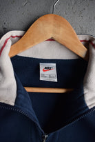*Rare* Vintage 90s Nike Centre Swoosh Embroidered Quarter Zip (S) - Retrospective Store