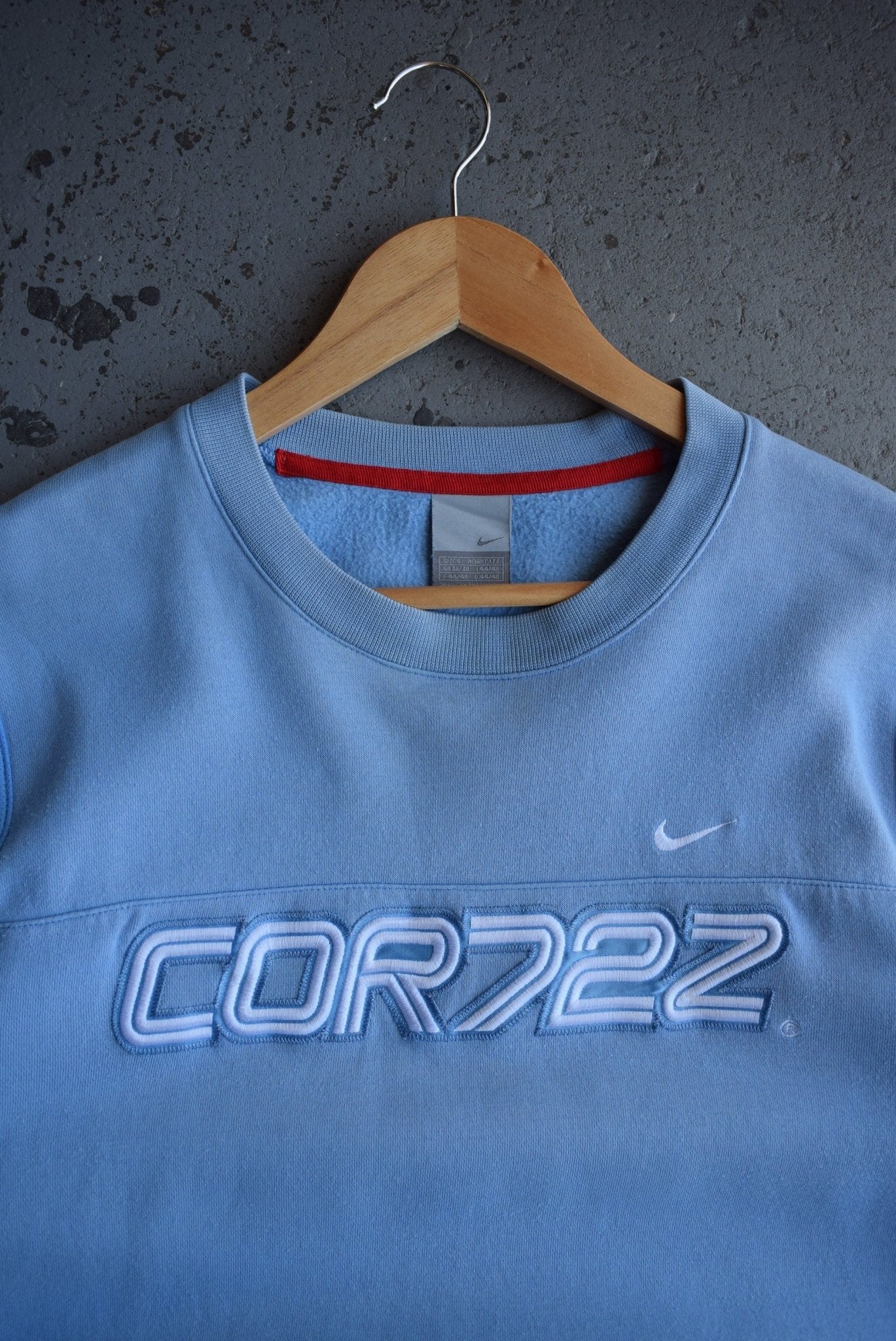*Rare* Vintage 90s Nike Cortez Embroidered Spellout Crewneck (S) - Retrospective Store