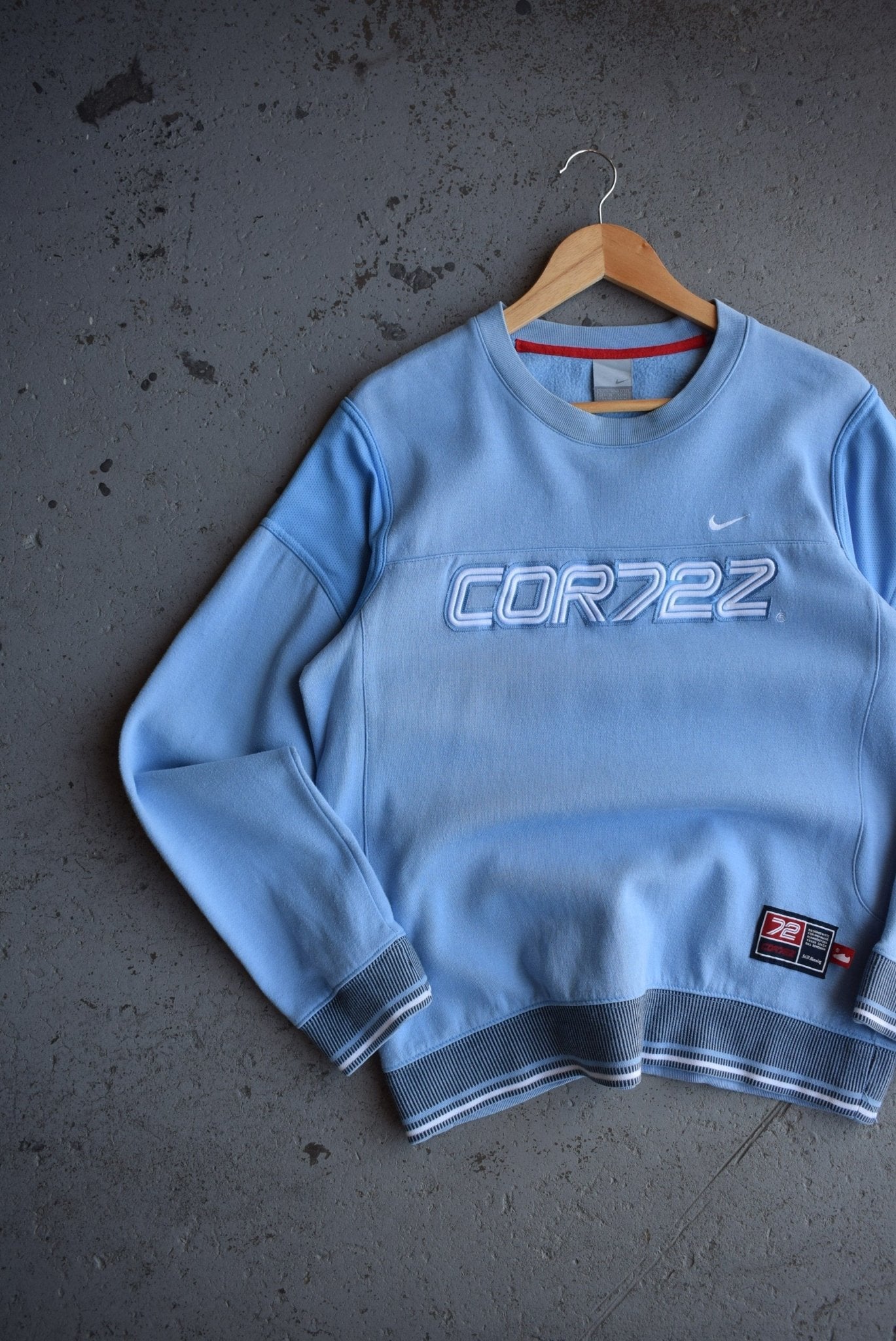*Rare* Vintage 90s Nike Cortez Embroidered Spellout Crewneck (S) - Retrospective Store