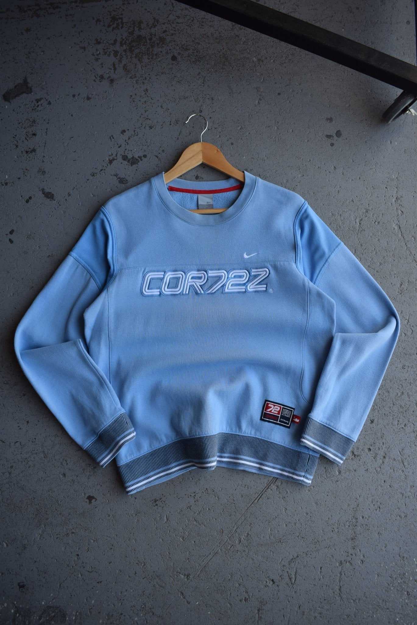 *Rare* Vintage 90s Nike Cortez Embroidered Spellout Crewneck (S) - Retrospective Store