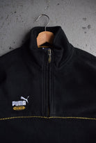 *Rare* Vintage 90s Puma King Classic Logo Embroidered Quarter Zip Fleece (L) - Retrospective Store
