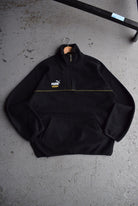 *Rare* Vintage 90s Puma King Classic Logo Embroidered Quarter Zip Fleece (L) - Retrospective Store