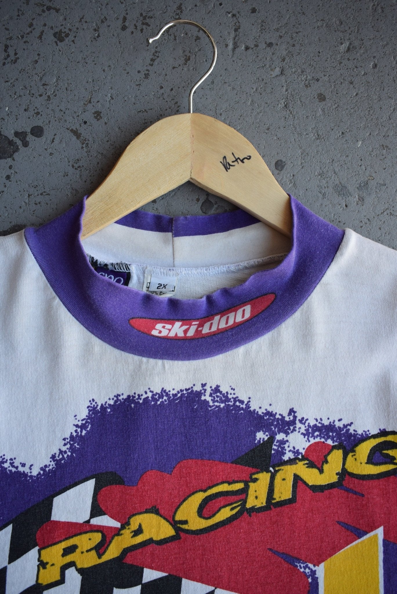 *Rare* Vintage 90s Ski - Doo Racing All Over Print Tee (XL/XXL) - Retrospective Store