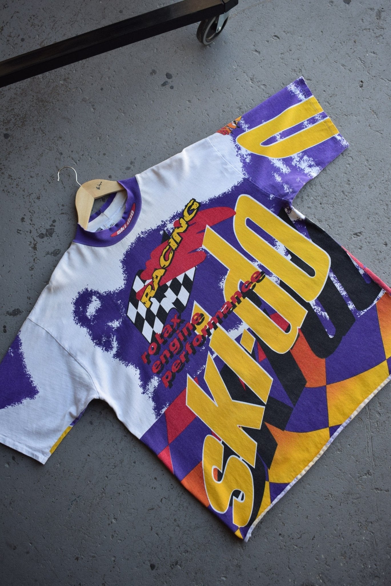 *Rare* Vintage 90s Ski - Doo Racing All Over Print Tee (XL/XXL) - Retrospective Store