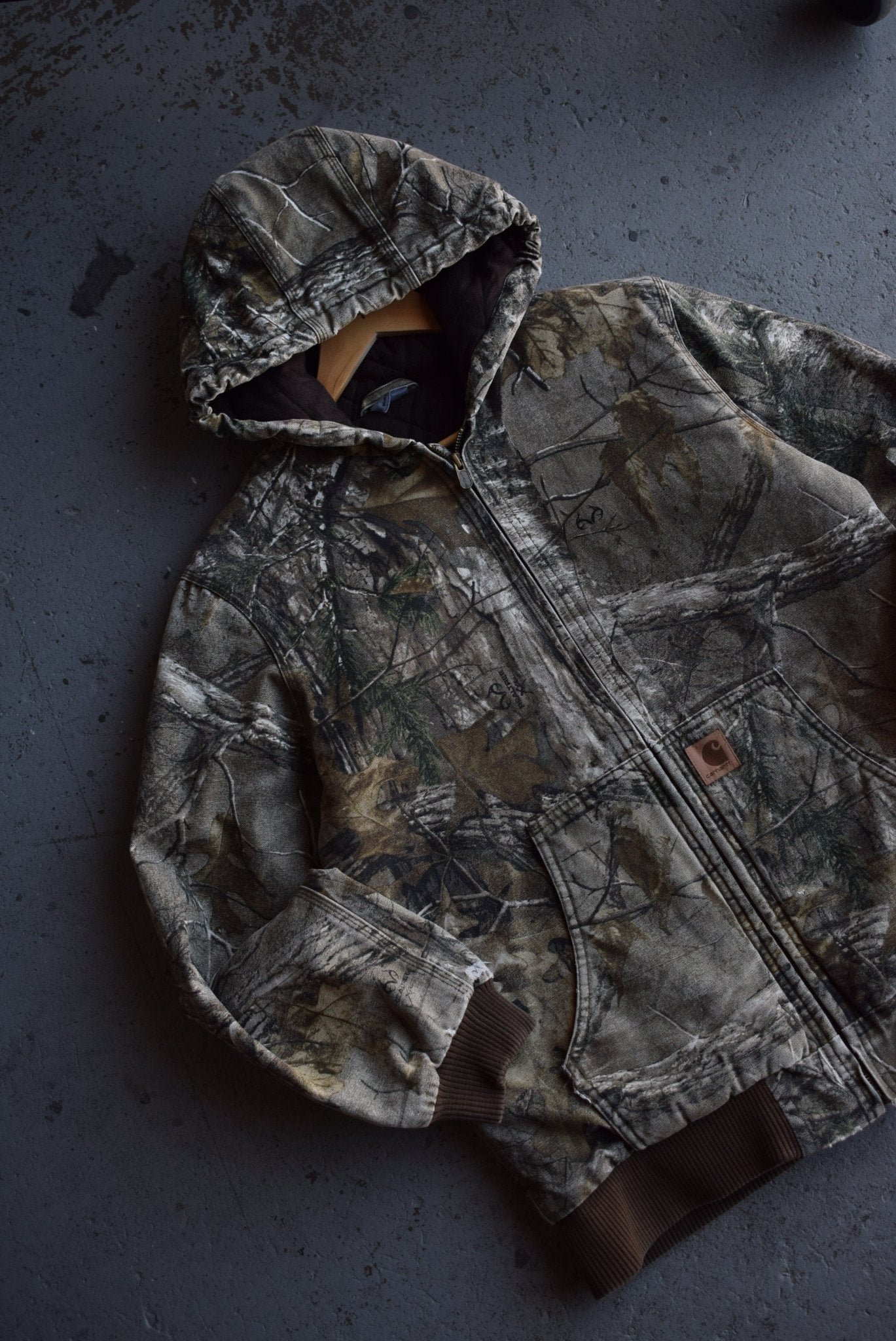 *Rare* Vintage Carhartt x Realtree Quilt - lined Workwear Jacket (S) - Retrospective Store